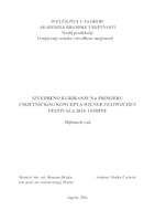 prikaz prve stranice dokumenta Izvedbeno kuriranje na primjeru umjetničkog koncepta Wiener Festwochen festivala 2024. godine